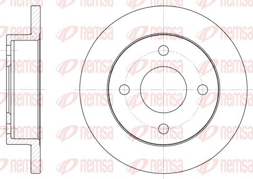 Remsa 6013.00 - Тормозной диск avtokuzovplus.com.ua