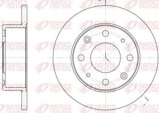 Remsa 6015.00 - Тормозной диск avtokuzovplus.com.ua