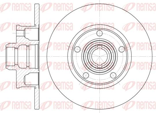 Remsa 6025.00 - Гальмівний диск autocars.com.ua