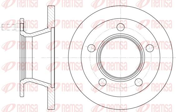 Remsa 6082.00 - Гальмівний диск autocars.com.ua