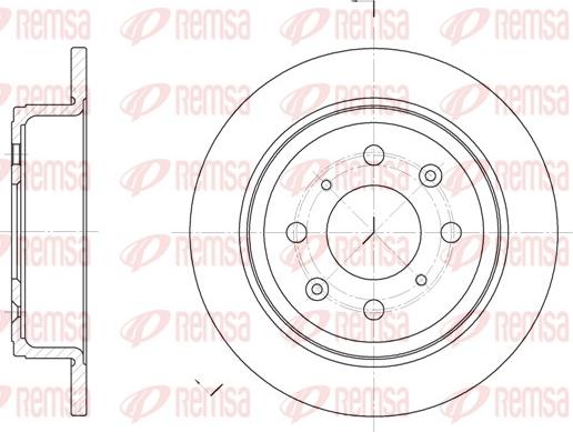 Remsa 6083.00 - Гальмівний диск autocars.com.ua