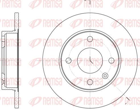 Remsa 6094.00 - Тормозной диск avtokuzovplus.com.ua