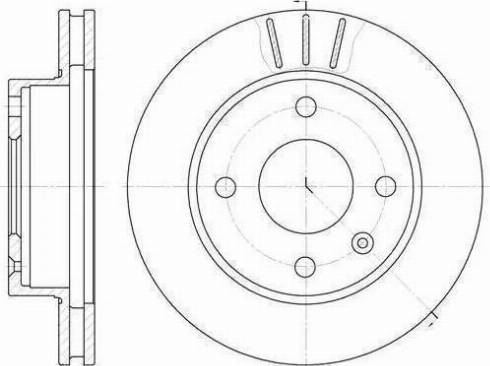 BOSCH 986478148 - Гальмівний диск autocars.com.ua