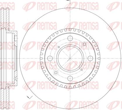 Remsa 61002.10 - Тормозной диск avtokuzovplus.com.ua