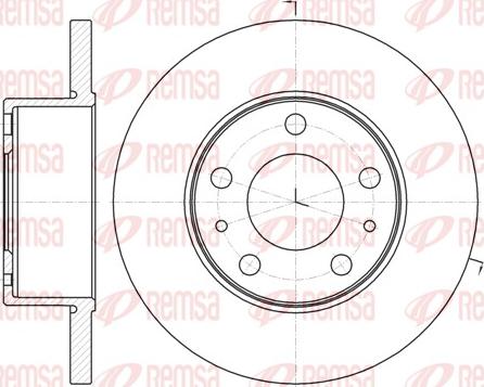 Remsa 61008.00 - Тормозной диск avtokuzovplus.com.ua