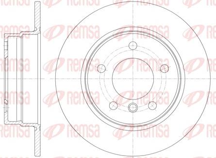 Remsa 61013.00 - Тормозной диск avtokuzovplus.com.ua