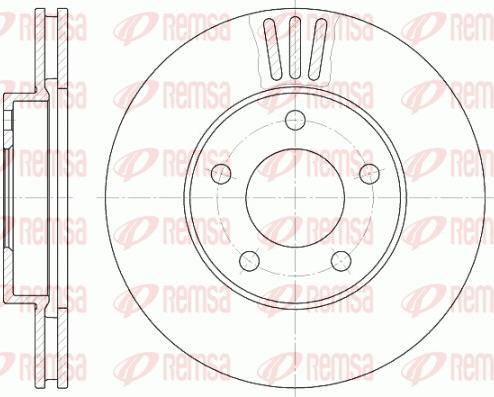 Remsa 61020.10 - Тормозной диск avtokuzovplus.com.ua