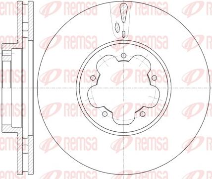 Remsa 61022.10 - Тормозной диск autodnr.net