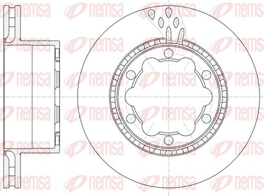 Remsa 61036.10 - Тормозной диск avtokuzovplus.com.ua