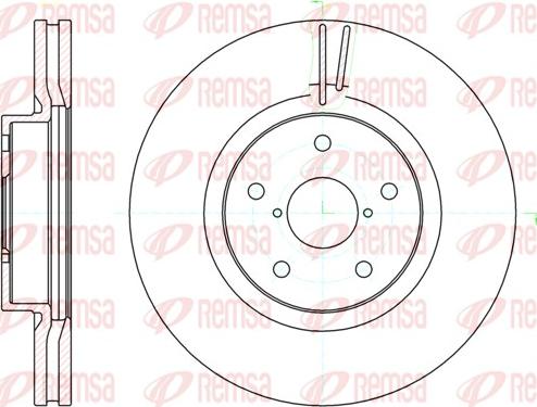 Remsa 61041.10 - Гальмівний диск autocars.com.ua