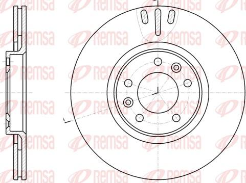 Remsa 61051.10 - Тормозной диск avtokuzovplus.com.ua