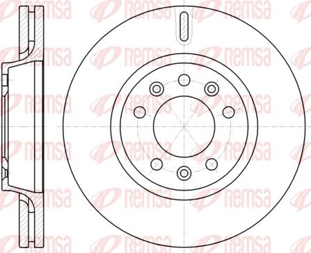 Remsa 61052.10 - Тормозной диск autodnr.net