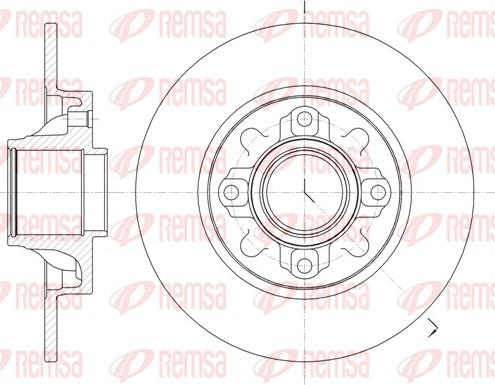 Remsa 61060.00 - Тормозной диск avtokuzovplus.com.ua