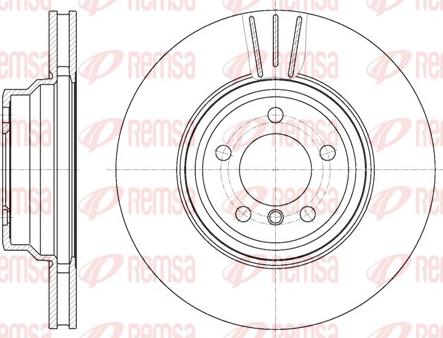 Remsa 61078.10 - Тормозной диск avtokuzovplus.com.ua