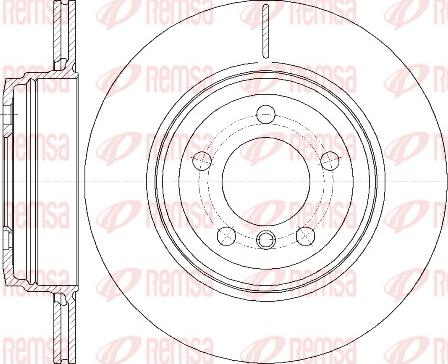 Remsa 61082.10 - Гальмівний диск autocars.com.ua