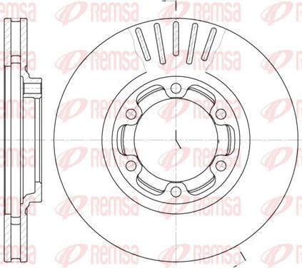 Remsa 61083.10 - Тормозной диск autodnr.net