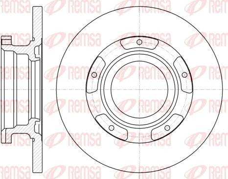 Remsa 61107.00 - Тормозной диск avtokuzovplus.com.ua