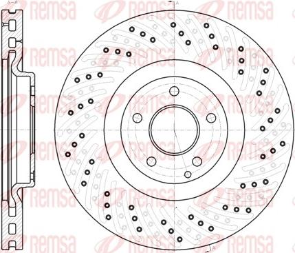 Remsa 61124.10 - Тормозной диск avtokuzovplus.com.ua