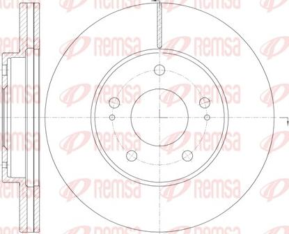 Remsa 61130.10 - Тормозной диск autodnr.net