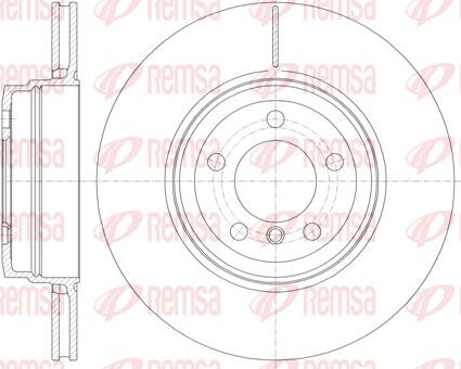 Remsa 61141.10 - Гальмівний диск autocars.com.ua