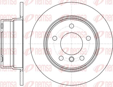 Remsa 61144.00 - Гальмівний диск autocars.com.ua