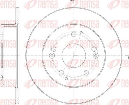 Remsa 61147.00 - Тормозной диск avtokuzovplus.com.ua