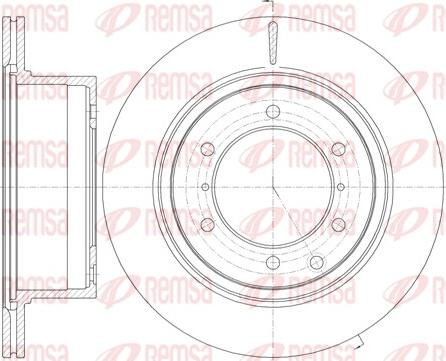 Remsa 61159.10 - Гальмівний диск autocars.com.ua