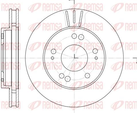 Remsa 61220.10 - Тормозной диск autodnr.net