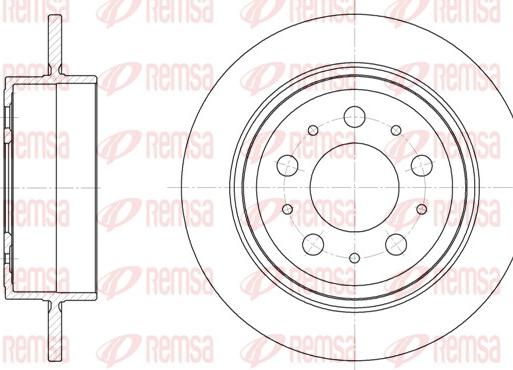 Remsa 61224.00 - Тормозной диск avtokuzovplus.com.ua