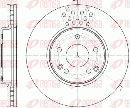 Remsa 61225.10 - Тормозной диск avtokuzovplus.com.ua