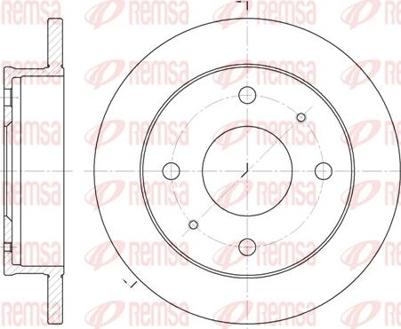 Remsa 61226.00 - Тормозной диск avtokuzovplus.com.ua