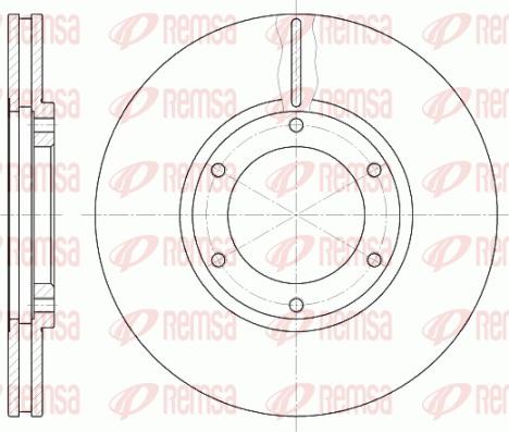 Remsa 61240.10 - Гальмівний диск autocars.com.ua