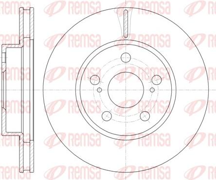 Remsa 61250.10 - Тормозной диск avtokuzovplus.com.ua