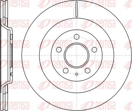 Remsa 61267.10 - Гальмівний диск autocars.com.ua