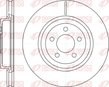 Remsa 61269.10 - Тормозной диск avtokuzovplus.com.ua