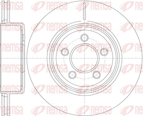 Remsa 61270.10 - Гальмівний диск autocars.com.ua