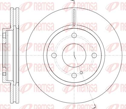 Remsa 61299.10 - Гальмівний диск autocars.com.ua