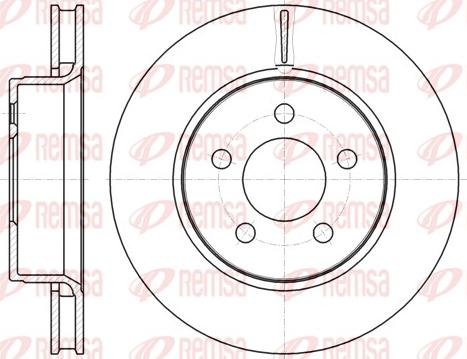 Remsa 61301.10 - Гальмівний диск autocars.com.ua