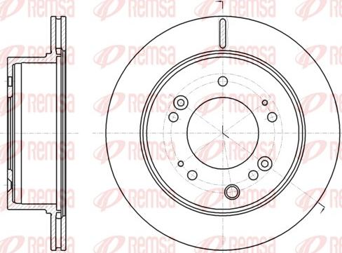 Remsa 61306.10 - Тормозной диск avtokuzovplus.com.ua