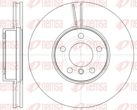 Remsa 61307.10 - Тормозной диск avtokuzovplus.com.ua