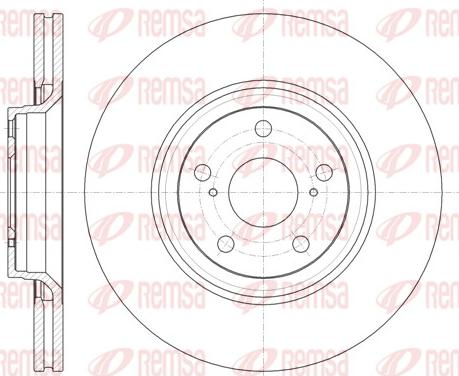Remsa 61329.10 - Тормозной диск avtokuzovplus.com.ua