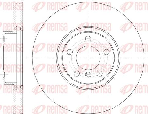 Remsa 61335.10 - Тормозной диск avtokuzovplus.com.ua