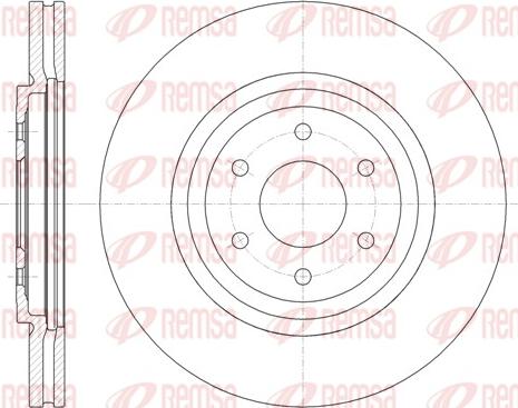 Remsa 61348.10 - Гальмівний диск autocars.com.ua