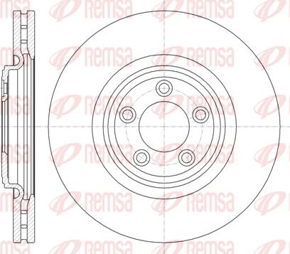 Remsa 61374.10 - Гальмівний диск autocars.com.ua