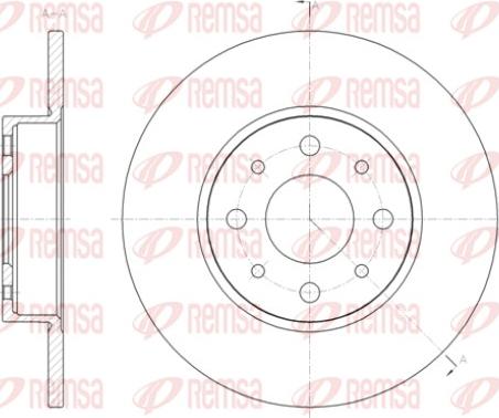 Remsa 61390.00 - Гальмівний диск autocars.com.ua