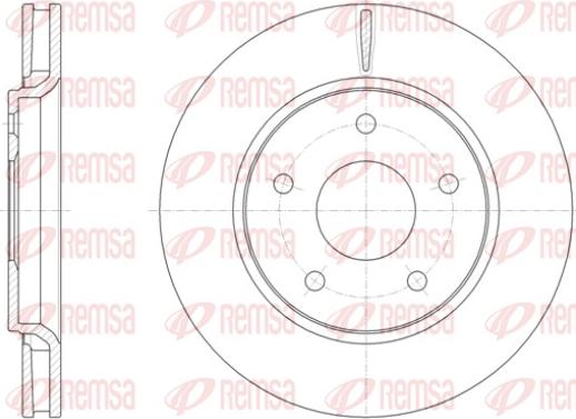 Remsa 61393.10 - Тормозной диск avtokuzovplus.com.ua