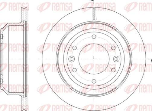 Remsa 61397.10 - Тормозной диск avtokuzovplus.com.ua