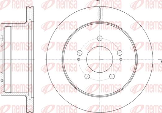 Remsa 61398.10 - Гальмівний диск autocars.com.ua