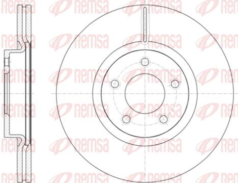 Remsa 61403.10 - Тормозной диск avtokuzovplus.com.ua