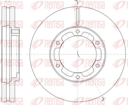 Remsa 61409.10 - Гальмівний диск autocars.com.ua